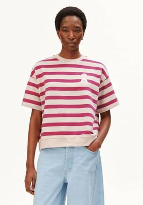 BAMIKAA STRIPE SWEAT | undyed-very berry