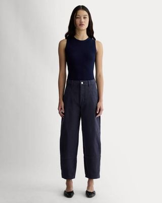 The Utility Barrel Pant | Navy | Regular