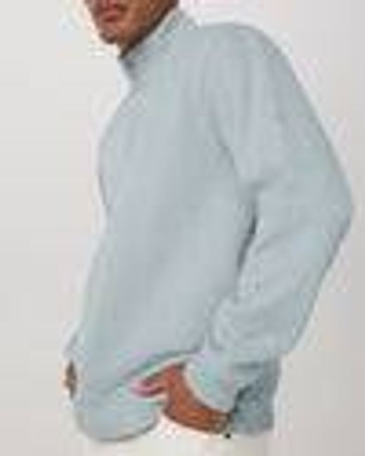 Seaside 1/2 Zip | Classic Men's Blue Haze Pullover | Vuori