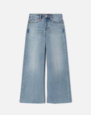 Comfort Stretch Mid Rise Wide Leg Crop - Undertow