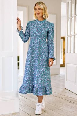 Agatha Dress | Daisy Blaugrün