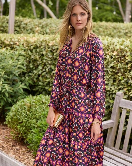 Tomorrow's Tapestry - City Lights Dress - Violet Breeze