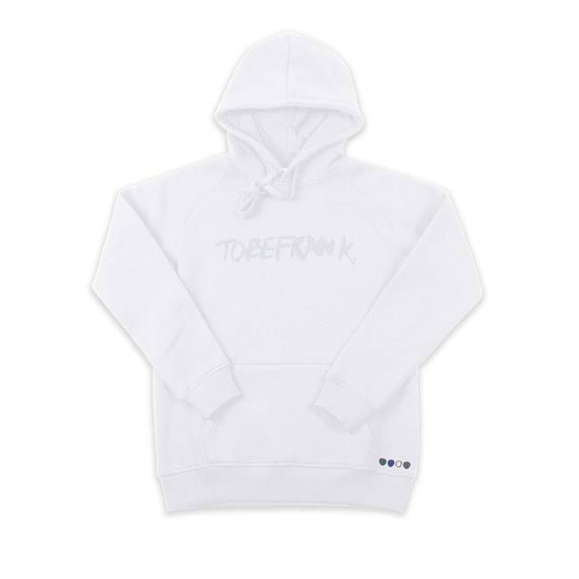 Ellis Logo Hoodie in White