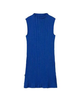 Blue knitted Ecovero Velita top