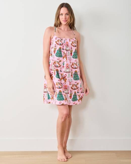Cowboy Christmas - Cami Nightgown - Pink Boots