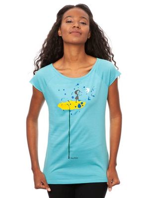 DONATION SHIRT Peace Cap Sleeve neptune