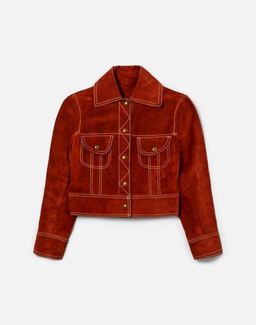 70s Suede Crop Jacket- #16