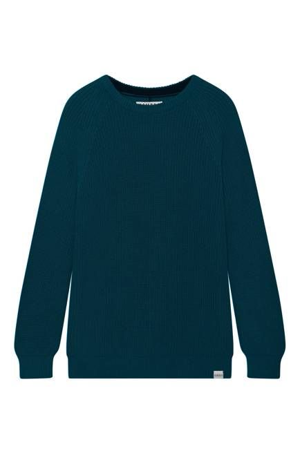 SERGIO - Womens Organic Cotton Jumper Teal