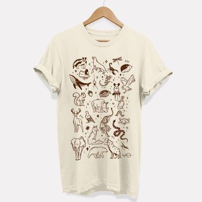 Fauna Doodle T-Shirt (Unisex)