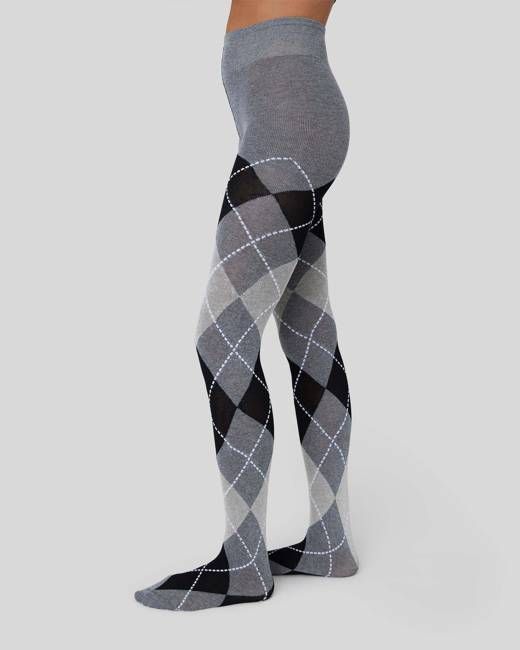 Harriet Cotton Argyle Tights