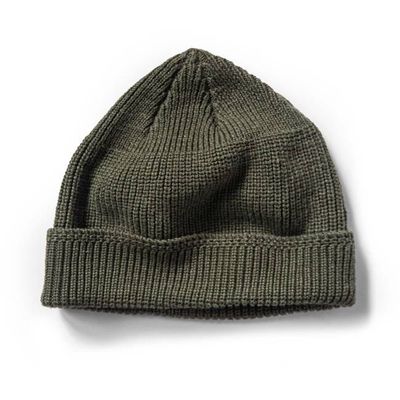The Rib Beanie in Forest Heather