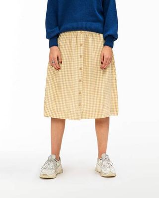 Midi Skirt dijon check