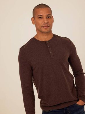 Elias Sweater Knit Long Sleeve Henley