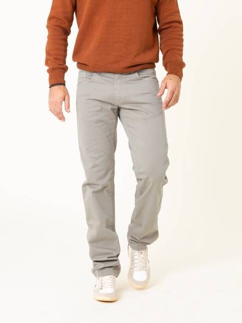 RAY TAUPE GREY MEN'S STRAIGHT PANTS