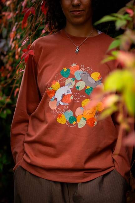 You snooze you win, oversized long sleeve Top