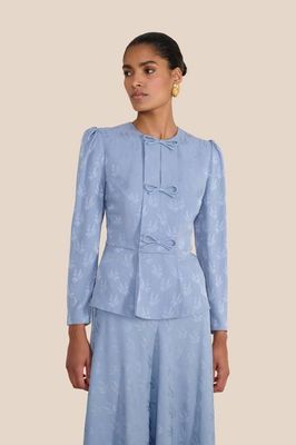 Serena Floral Jacquard Blouse