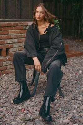 Juno Oversized Zip Jacket in Fairbanks