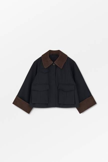 Gaby city jacket - Black/Brown