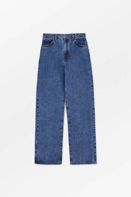 Maddy straight jeans - Washed mid blue