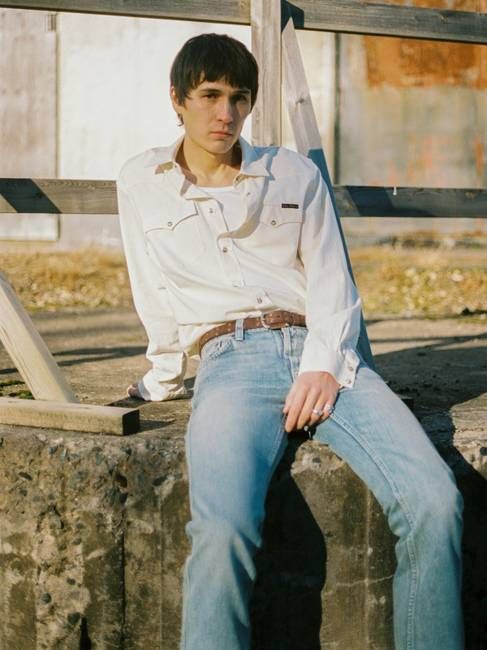 George Chambray Western Shirt Ecru | Nudie Jeans