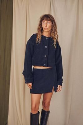 Black Organic Cotton Mini Skirt