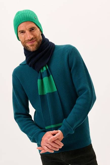 The Colour Block Merino Bamboo Scarf