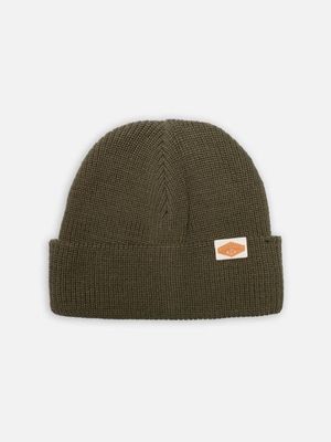Cotton Beanie Ribbed Olive organic cotton | Nudie Jeans