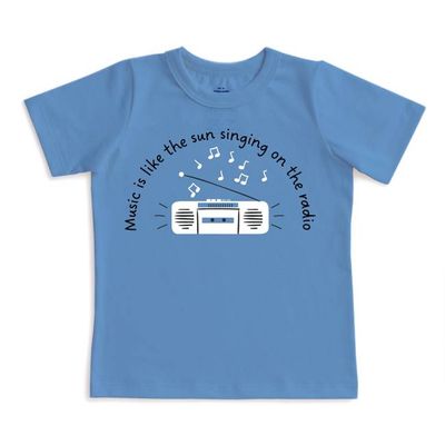 Short Sleeve GRAPHIC Tee - Radio Lake Blue