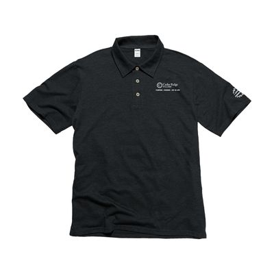 Colonial Village Unisex Charcoal Polo