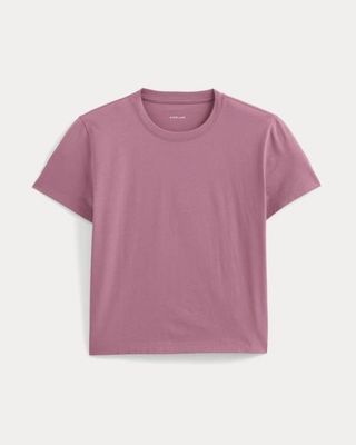 The Box-Cut Tee in Essential Cotton | Heather Rose | No Pocket