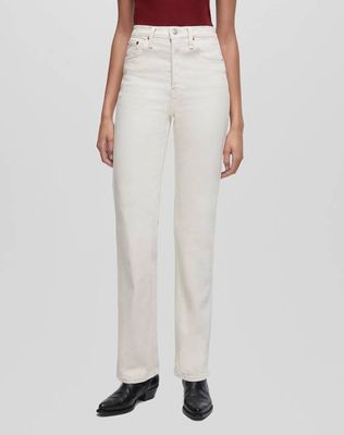 Comfort Stretch 90s High Rise Loose - Vintage White