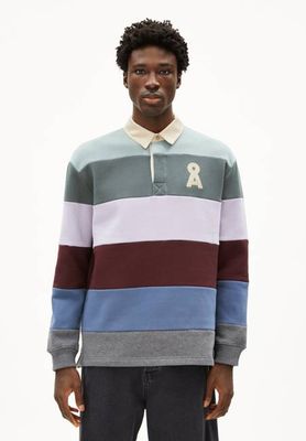 AADRU LS RUGBY FLEECE | mystic swamp-steel melange