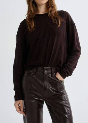 Sasha Tee (Tencel Jersey) in Ristretto
