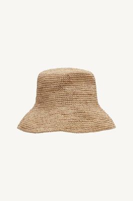 Tulum Bucket Hat - Natural Raffia