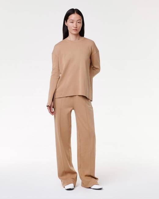 Luxe Seamed Long Sleeve | Hazelnut