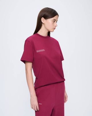 Archive Womens 365 Midweight T-Shirt—Milkyway Maroon