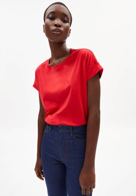 IDAARA T-SHIRT | dark poppy