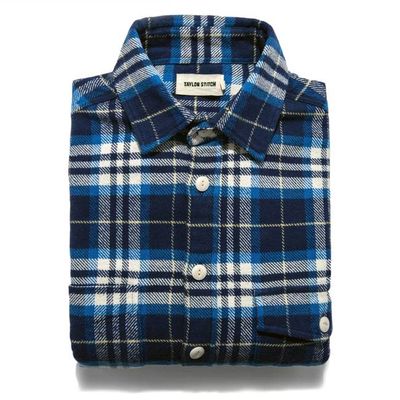 The Crater Shirt in Blue Plaid