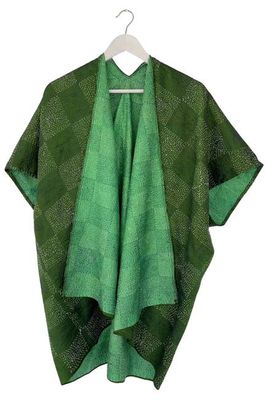 Vintage Silk Trudi Poncho No.61 Jodhpur Edit