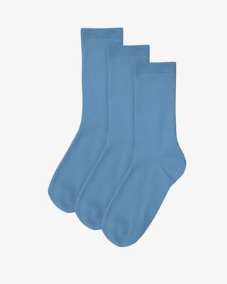 Women Classic Organic Sock - Seaside Blue (3-Pack)