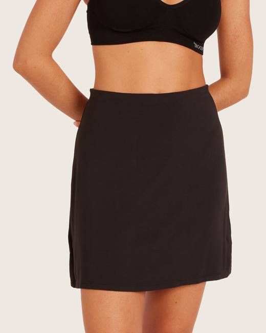 Base Layer Everyday Slip Skirt - Black