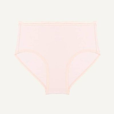 Organic Cotton Mid-Rise Brief in Quartz