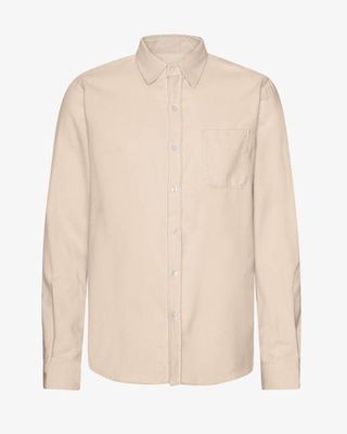 Organic Flannel Shirt - Ivory White