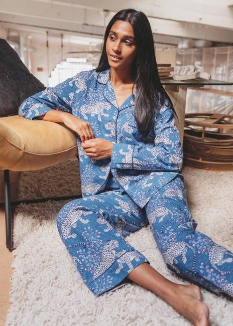 Bagheera - Long PJ Set - Indigo