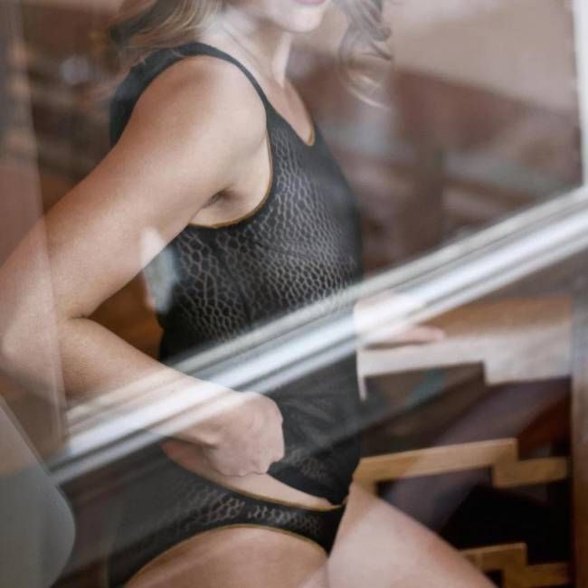 Camisole Leopard - Black