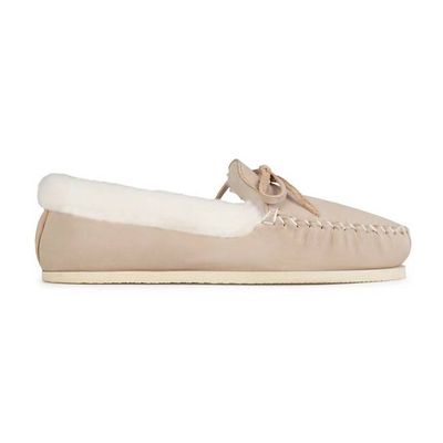 The Women's Cozy Moccasin in Oatmeal ~ Super Wide
