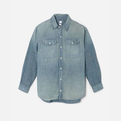 Chambray Oversized Shirt - Paradise Cove