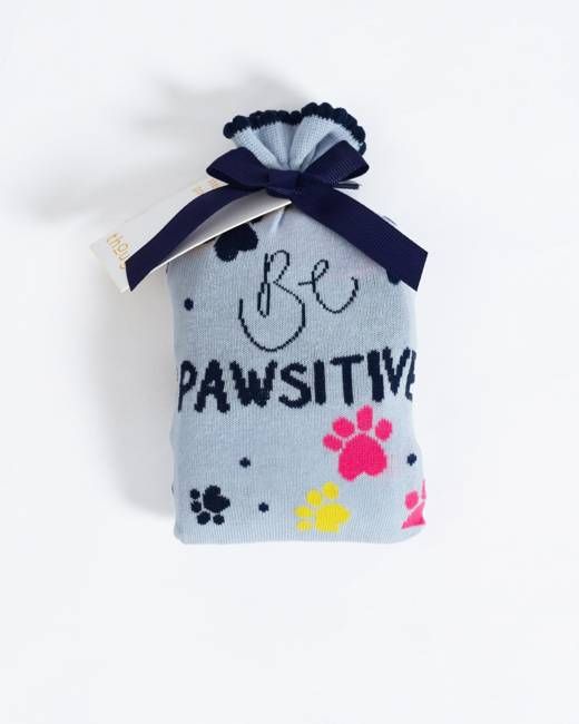 Be Pawsitive Organic Cotton 2 Socks in a Bag - Blue Multi