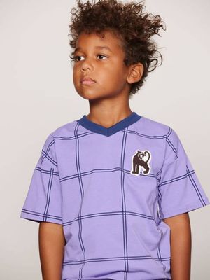 Kariertes Panther-T-Shirt