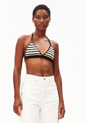 GESTREIFTES BIKINI STRICKTOP